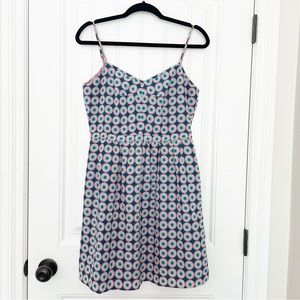 J CREW Seaside Floral Patterned Cami Dress Size 8